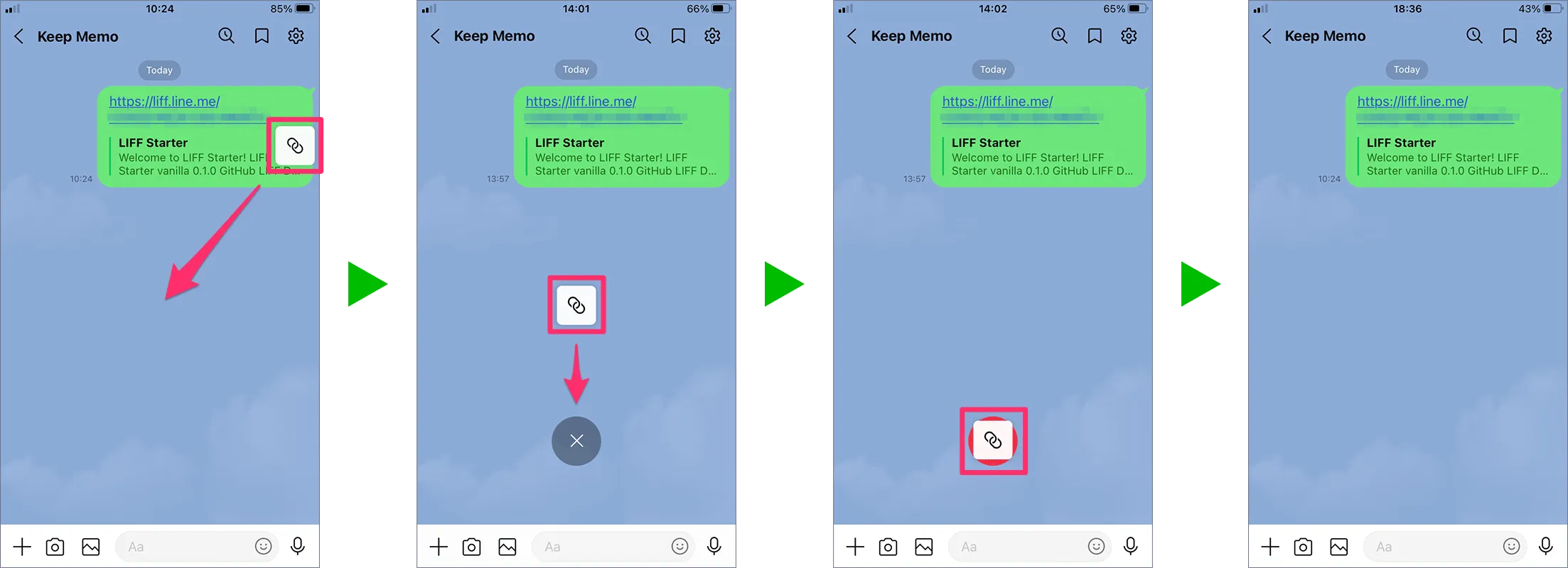 Closing a minimized LIFF browser