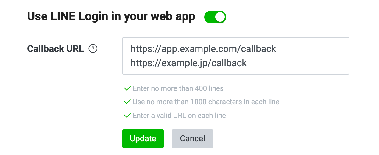 Redirect settings