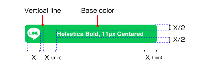 LINE Login button padding