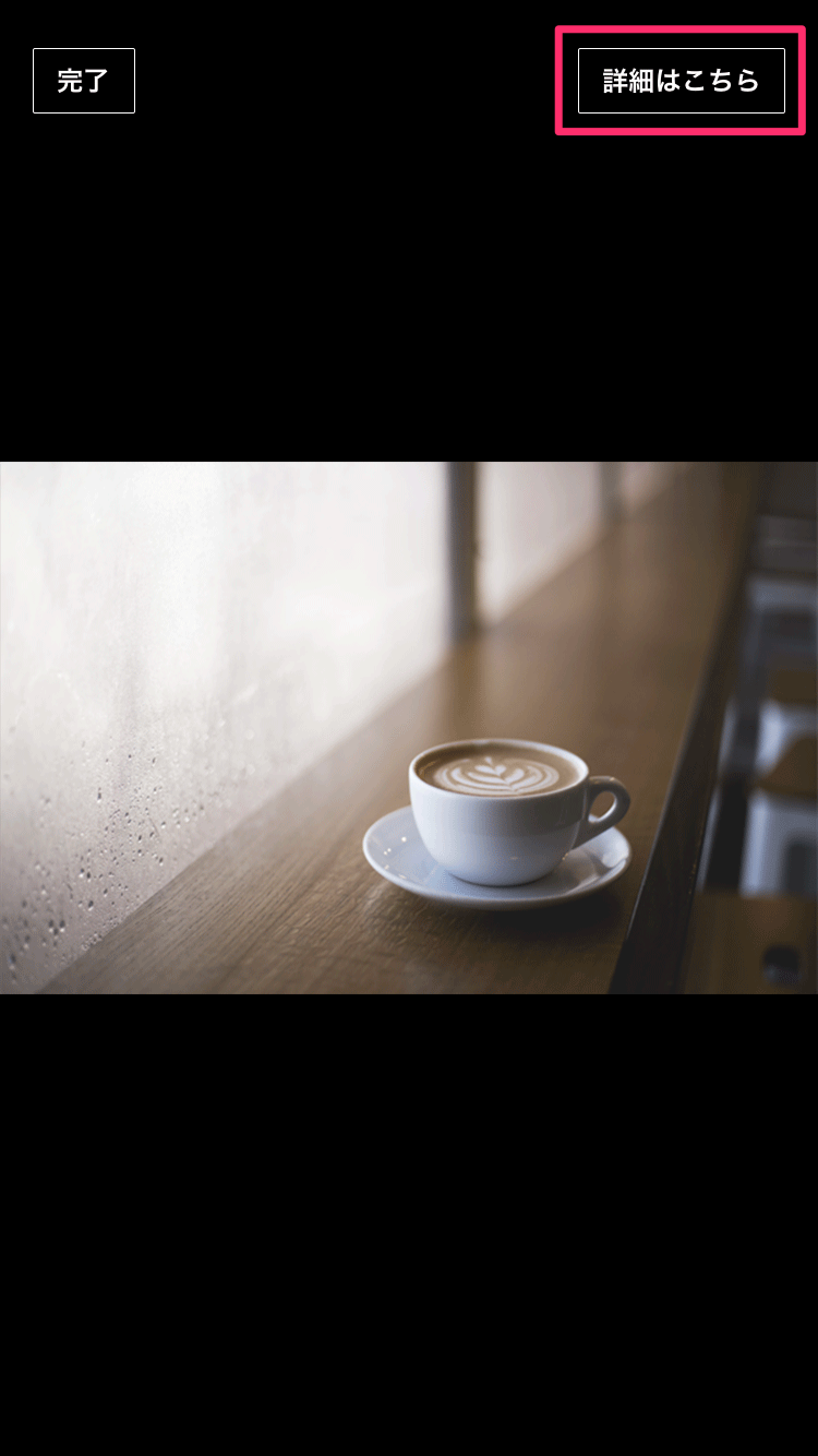 動画再生時の動画プレーヤー