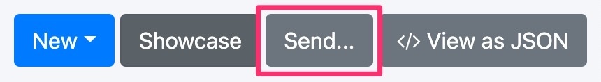 The Send... button on Flex Message Simulator