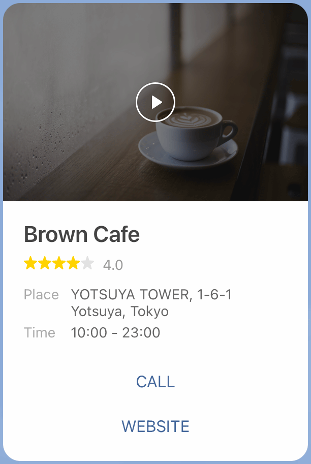 Video component example