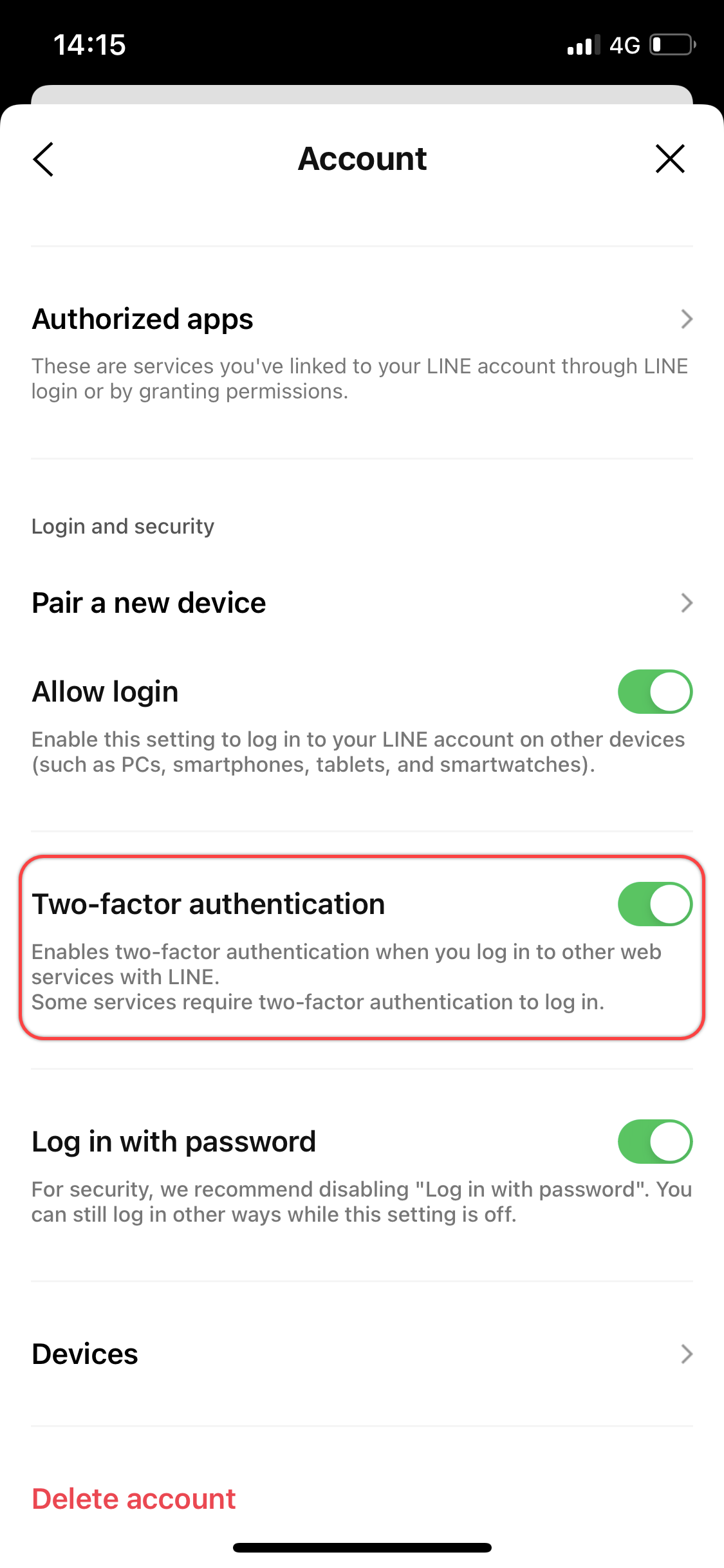 Two-factor authentication