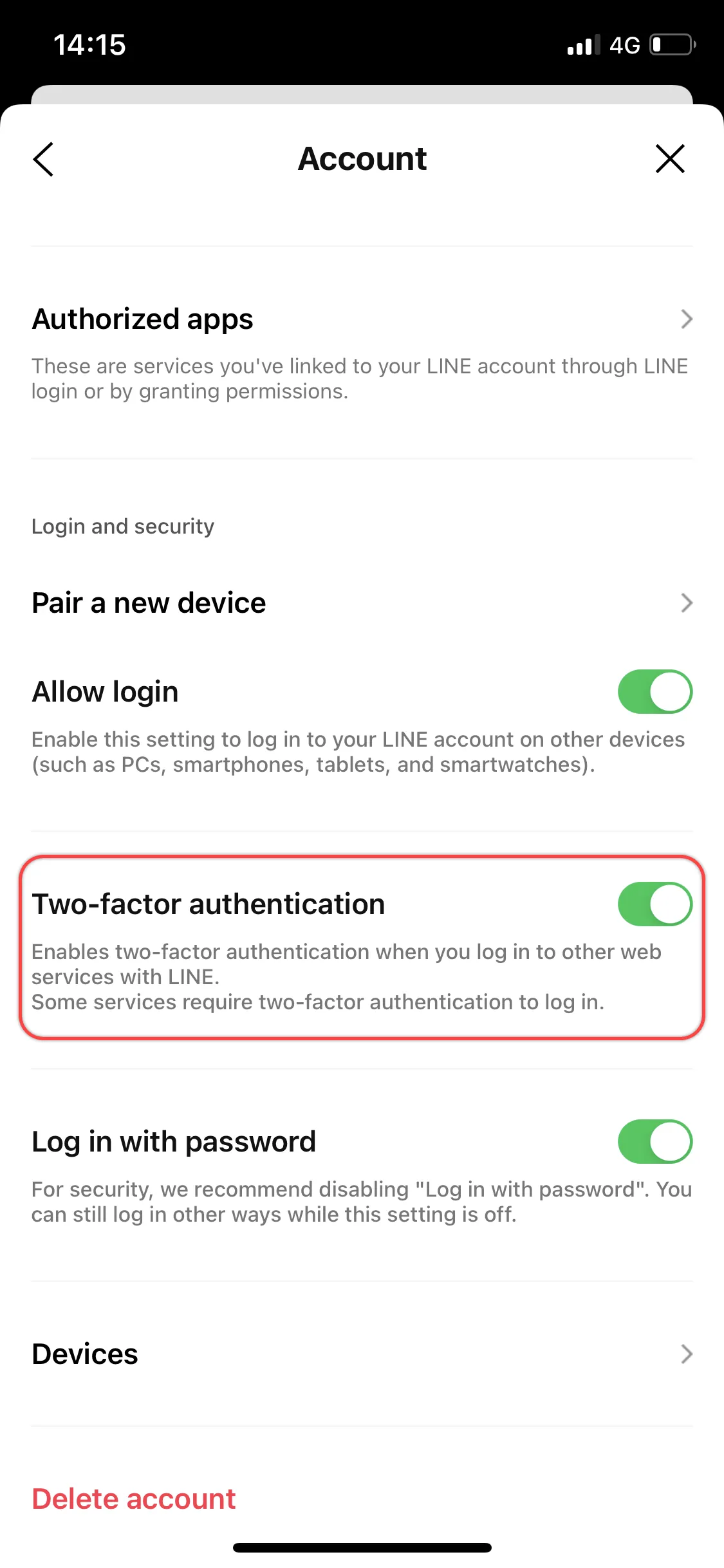 Two-factor authentication