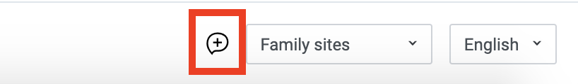 LINE Developers Console feedback form icon