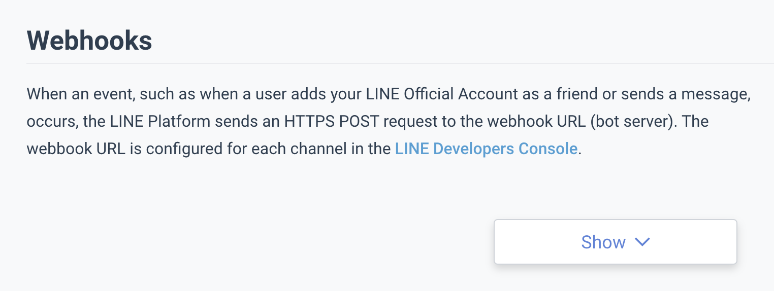 Messaging API Webhooks overview