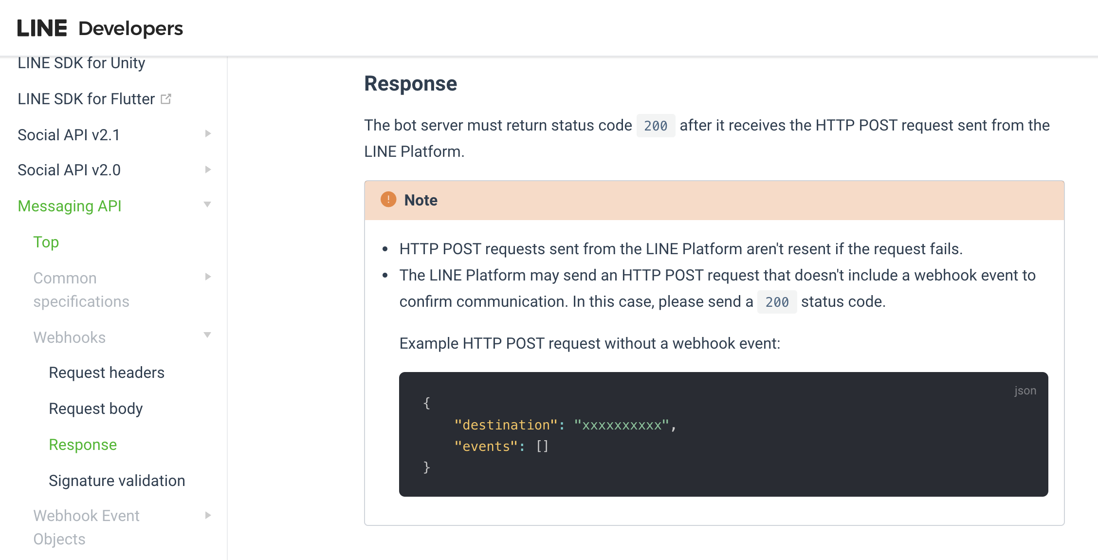 Webhook location on page is reflected in side menu
