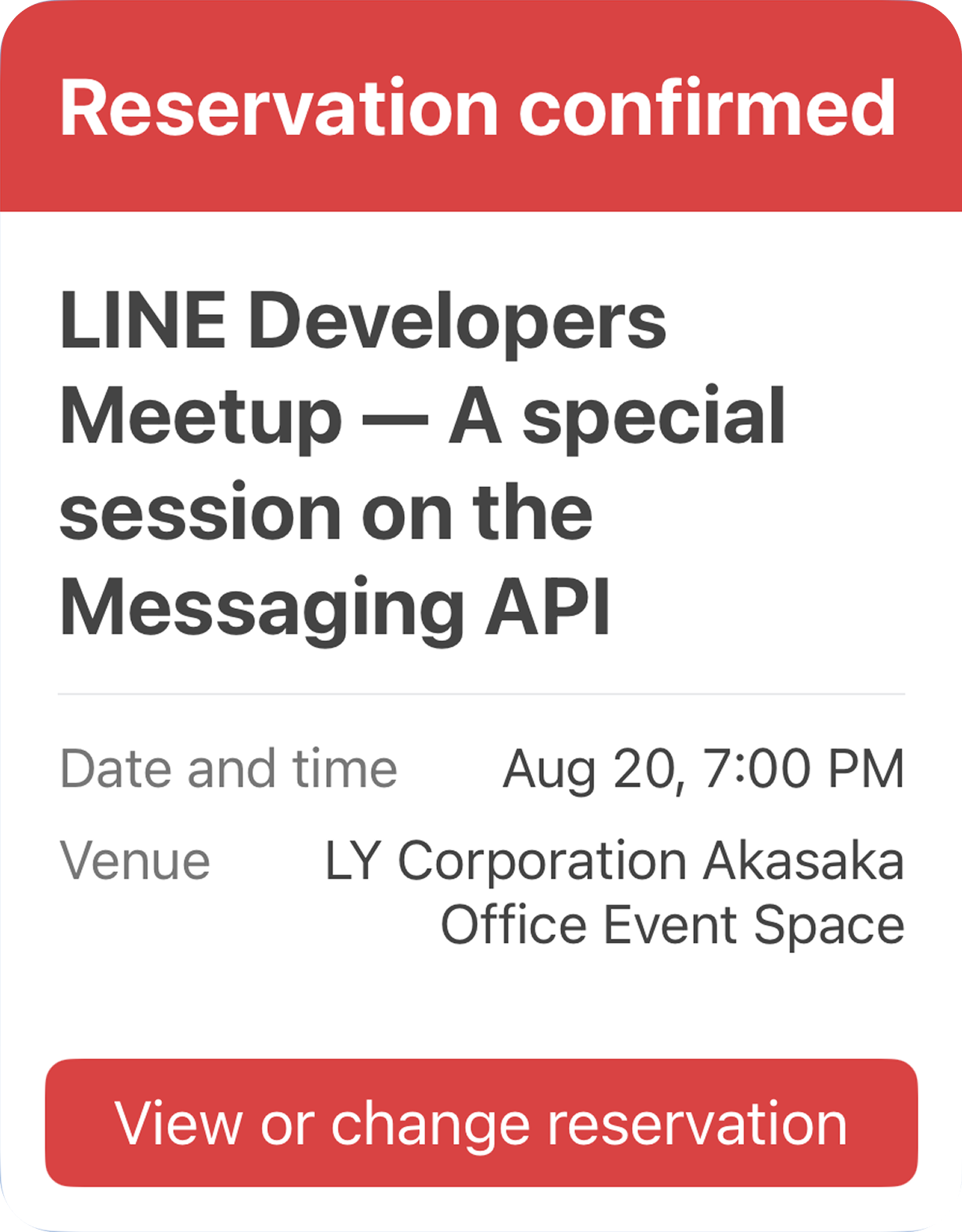 Flex Message that uses scaling true