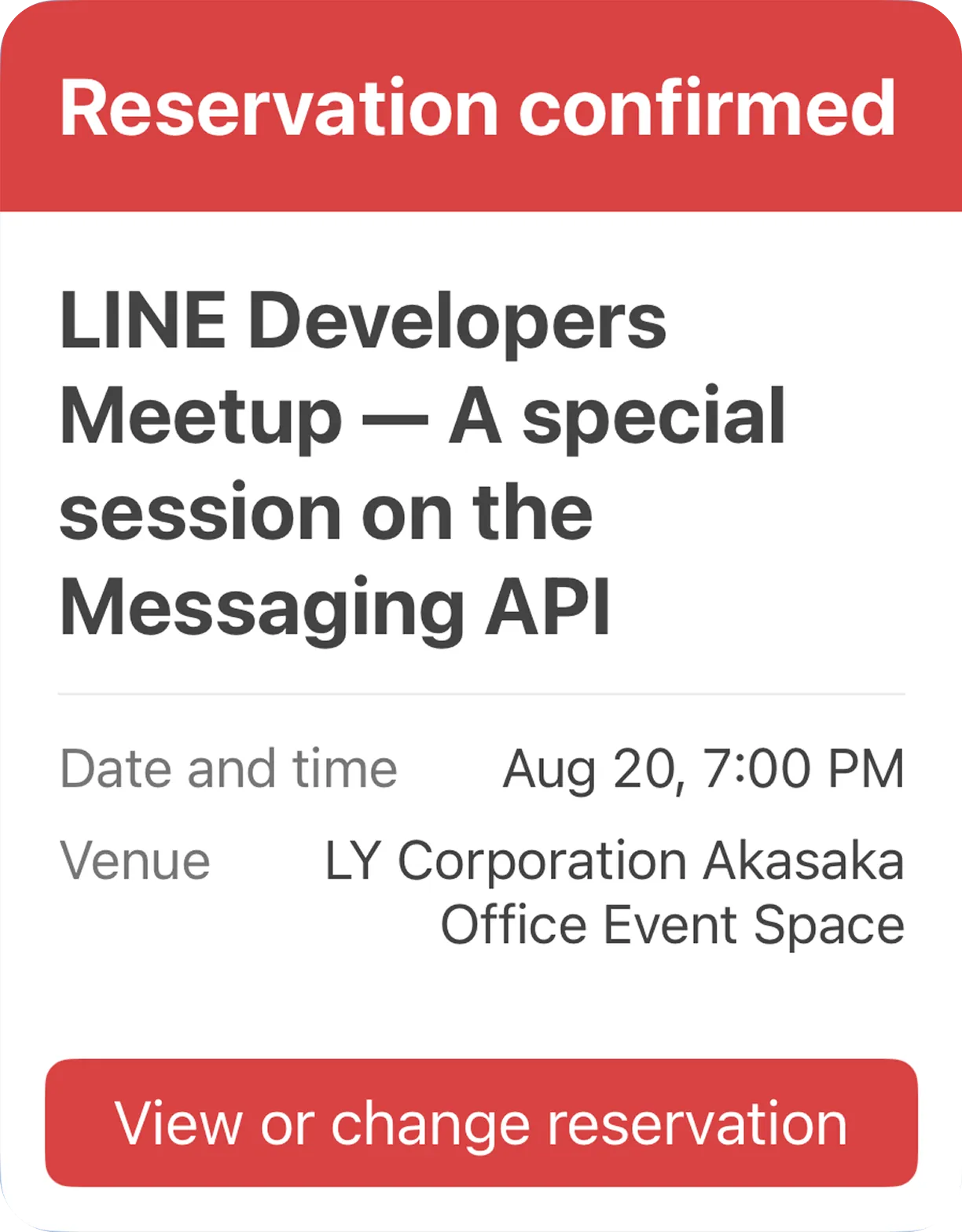 Flex Message that uses scaling true